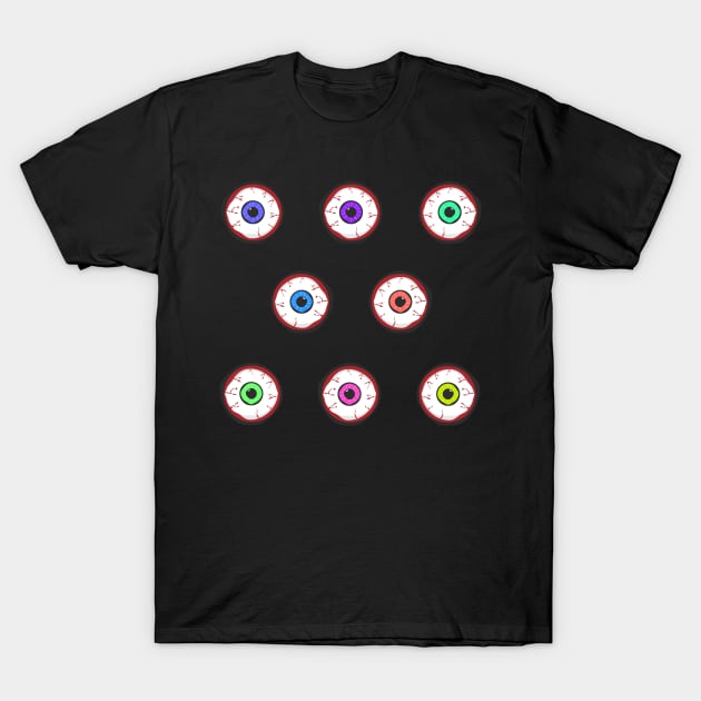 Eyeball Colors, Halloween T-Shirt by My Bright Ink